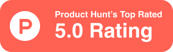 product hunt top rating badge